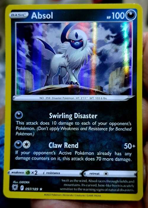 Pokemon Trading Cards - TCG - Absol - 097/189 - Holo Rare - Astral Radiance - NM