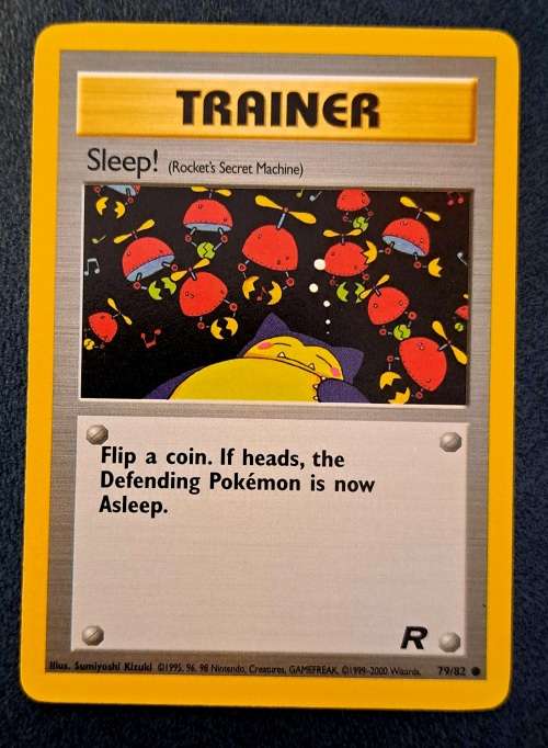 Pokemon Trading Cards - Sleep! - 79/82 - 2000 Team Rocket Unlimited - LP/NM