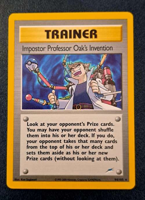 Pokemon Trading Cards - Impostor Professor Oak`s Invention - 94/105 - 2000 Neo Destiny - NM