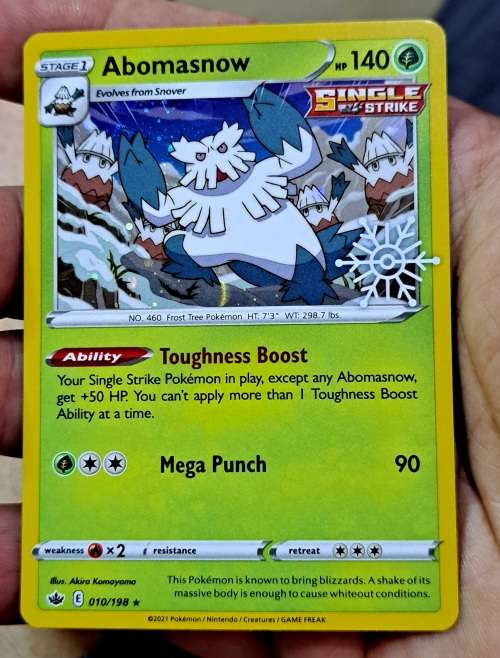 Pokemon Trading Cards - Abomasnow - 010/198 - Christmas Holiday Promo (NM)