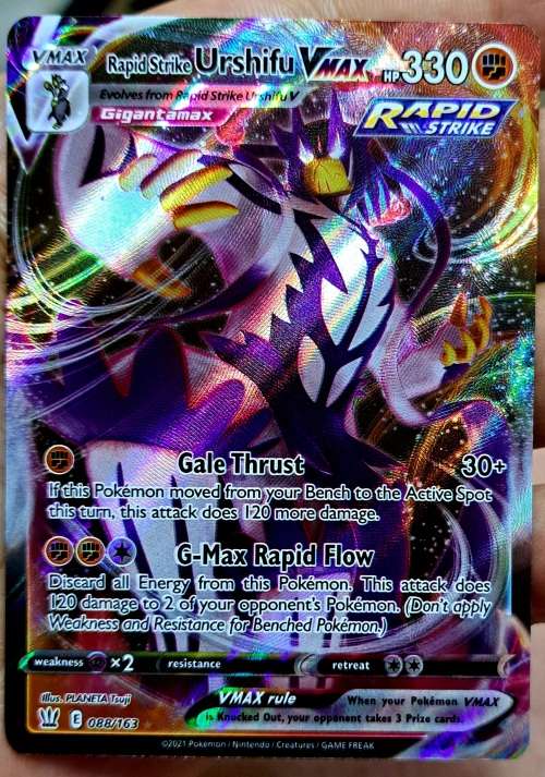 Pokemon Trading Cards - TCG - Rapid Strike Urshifu VMAX - 088/163 - Ultra Rare - Battle Styles - NM