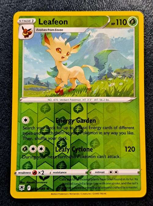 Pokemon Trading Cards - TCG - Leafeon - 013/189 - Rare Reverse Holo - Astral Radiance - NM