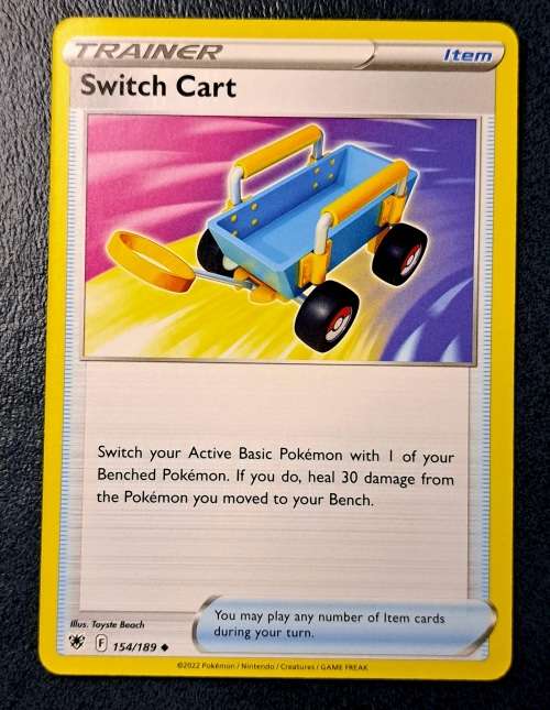 Pokemon Trading Cards - TRAINER - Switch Cart - 154/189 - Uncommon - Astral Radiance - NM