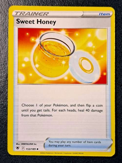 Pokemon Trading Cards - TRAINER - Sweet Honey - 153/189 - Uncommon - Astral Radiance - NM