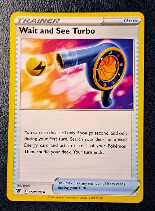 Pokemon Trading Cards - TRAINER - Wait and See Turbo - 158/189 - Uncommon - Astral Radiance - NM
