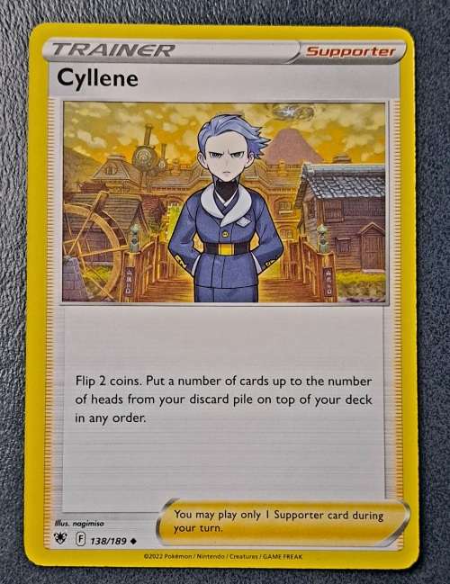 Pokemon Trading Cards - TRAINER - Cyllene - 138/189 - Uncommon - Astral Radiance - NM