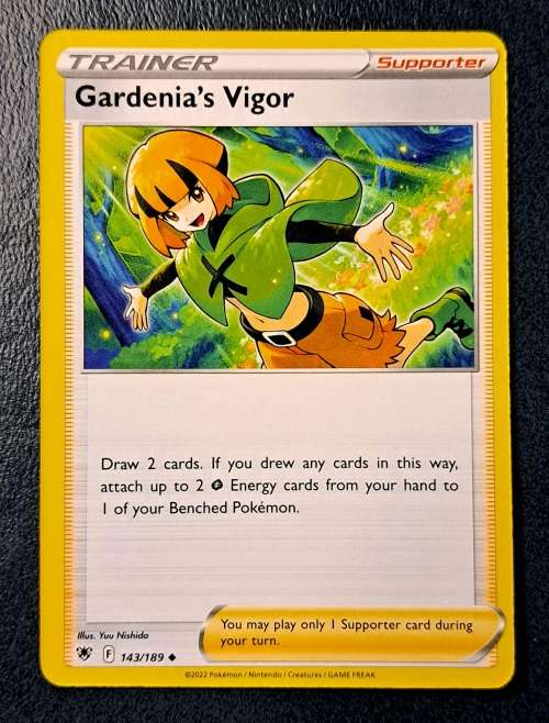Pokemon Trading Cards - TRAINER - Gardenia`s Vigor - 143/189 - Uncommon - Astral Radiance - NM