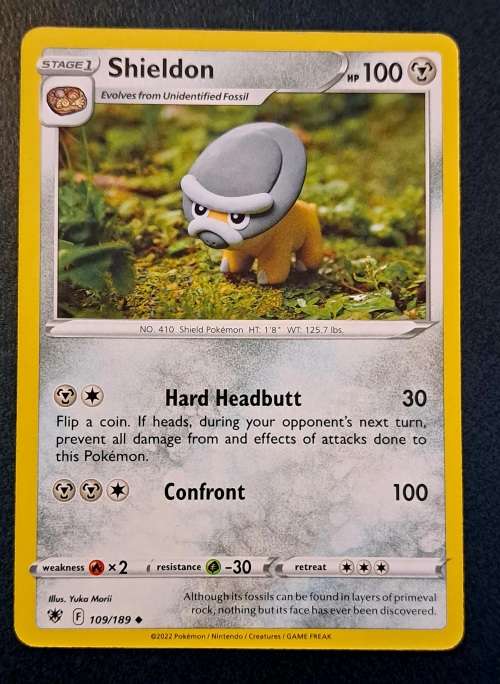 Pokemon Trading Cards - Shieldon - 109/189 - Uncommon - Astral Radiance - NM