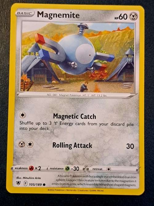 Pokemon Trading Cards - Magnemite - 105/189 - Common - Astral Radiance - NM