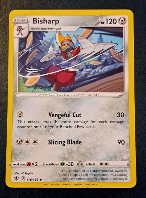 Pokemon Trading Cards - Bisharp - 116/189 - Uncommon - Astral Radiance - NM
