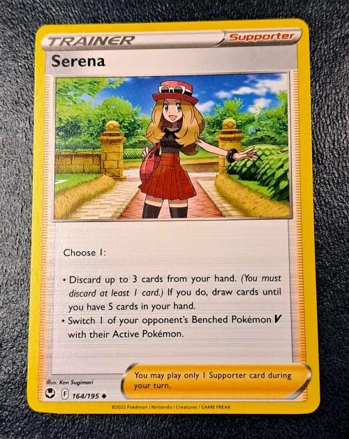 Pokemon Trading Cards - Serena - 164/195 - Uncommon - Silver Tempest (NM)