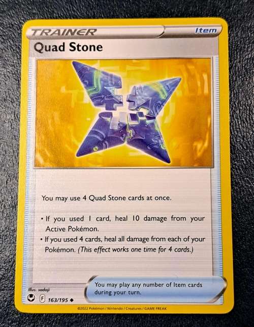 Pokemon Trading Cards - Quad Stone - 163/195 - Uncommon - Silver Tempest (NM)