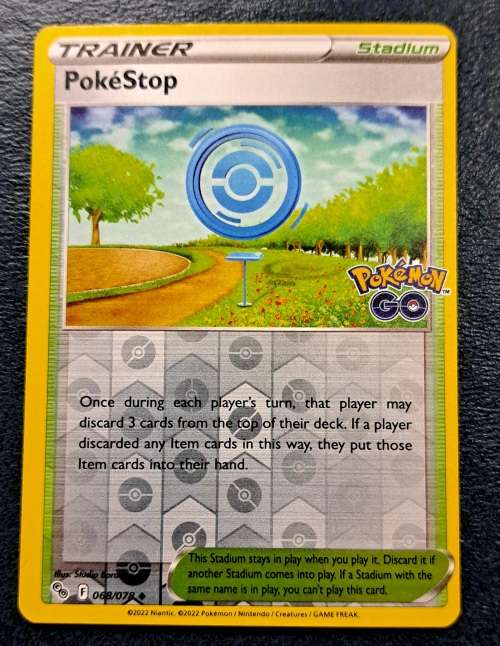 Pokemon Trading Cards - PokeStop - 068/078 - Reverse Holo - Pokemon Go - NM