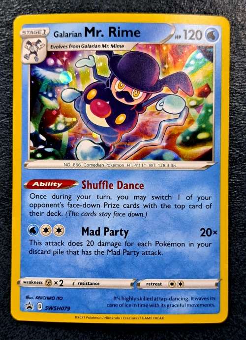 Pokemon Trading Cards - Galarian Mr. Rime - SWSH079 - Cosmos Holo Promo - NM