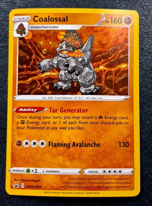 Pokemon Trading Cards - Coalossal - SWSH054 - Cosmos Holo Promo - NM