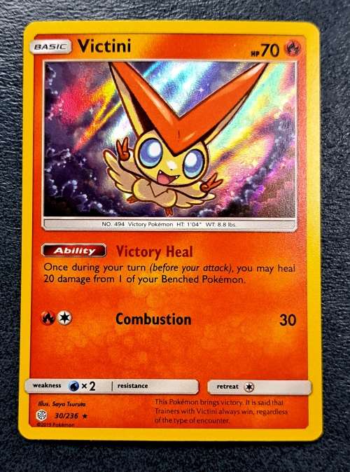 Pokemon Trading Cards - Victini - 30/236 - Holo Rare - Cosmic Eclipse NM