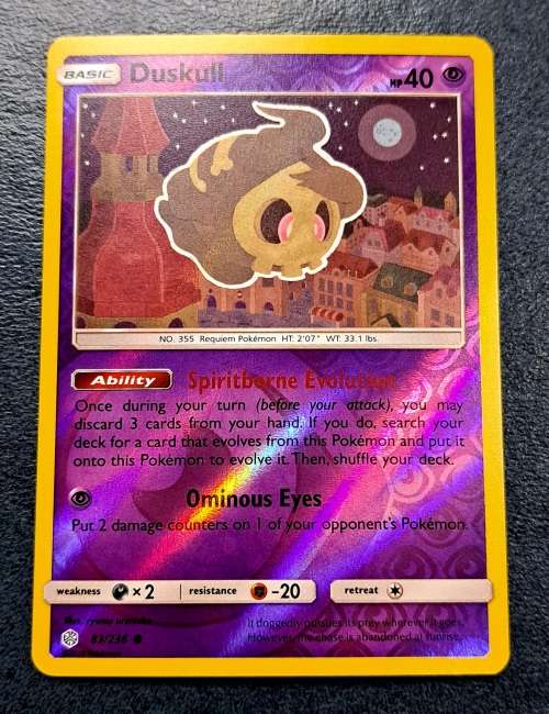 Pokemon Trading Cards - Duskull - 83/236 - Reverse Holo - Cosmic Eclipse NM