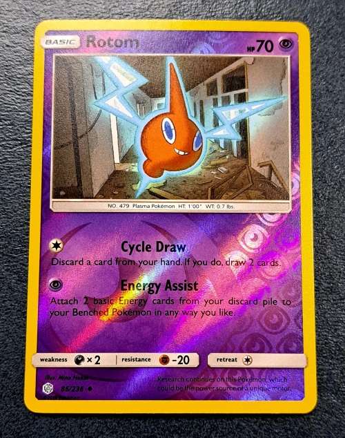 Pokemon Trading Cards - Rotom - 86/236 - Reverse Holo - Cosmic Eclipse NM