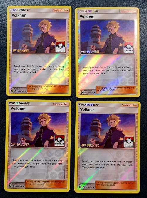 Pokemon Trading Cards - Volkner - 135a/156 - 1st,2nd,3rd and 4th Place League Promo NM - Rare Combo
