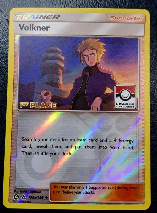Pokemon Trading Cards - Volkner - 135a/156 - 1st,2nd,3rd and 4th Place League Promo NM - Rare Combo