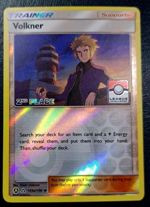 Pokemon Trading Cards - Volkner - 135a/156 - 1st,2nd,3rd and 4th Place League Promo NM - Rare Combo