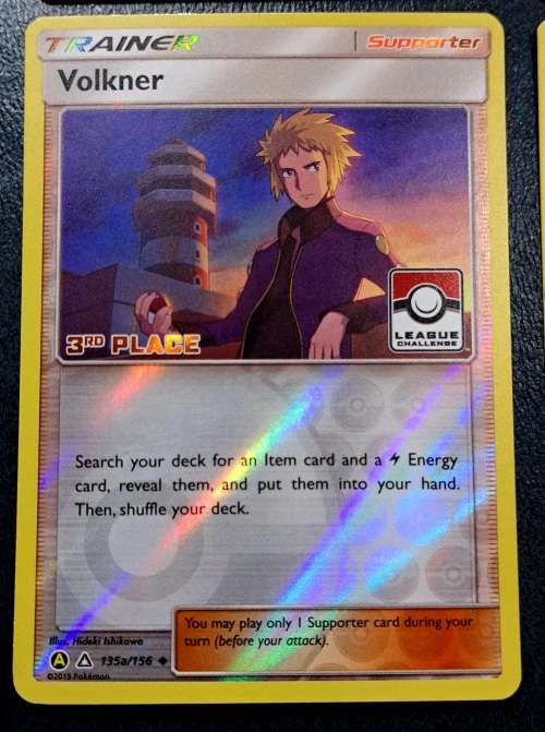 Pokemon Trading Cards - Volkner - 135a/156 - 1st,2nd,3rd and 4th Place League Promo NM - Rare Combo