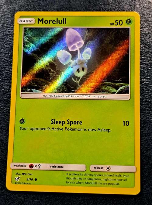 Pokemon Trading Cards - TCG - Morelull - 3/18 - Holo - Detective Pikachu Singles  - NM