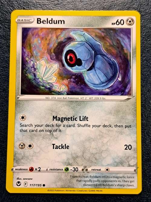 Pokemon Trading Cards - Beldum - 117/195 - Common - Silver Tempest (NM)