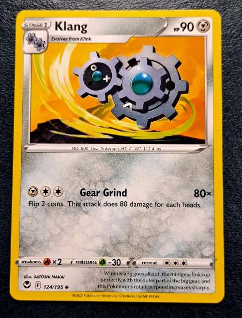 Pokemon Trading Cards - Klang - 124/195 - Uncommon - Silver Tempest (NM)