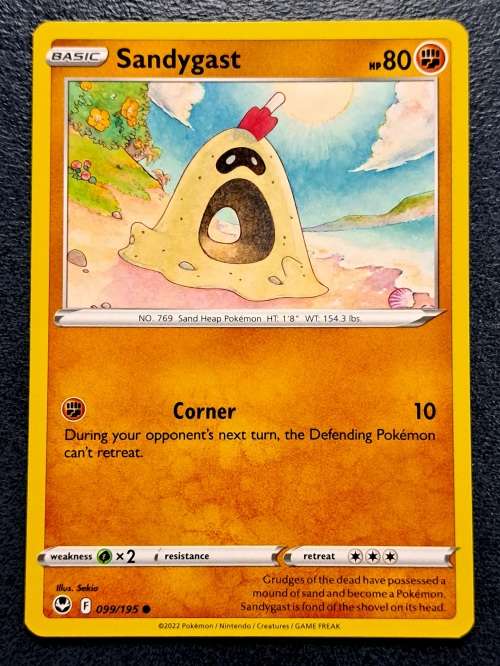 Pokemon Trading Cards - Sandygast - 099/195 - Common - Silver Tempest (NM)