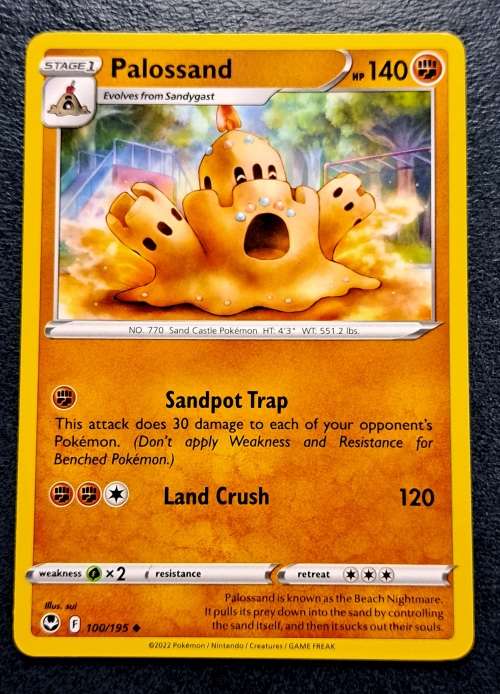 Pokemon Trading Cards - Palossand - 100/195 - Uncommon - Silver Tempest (NM)