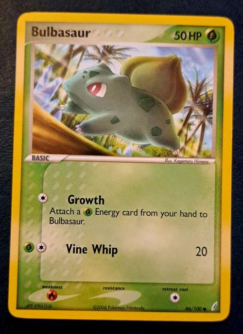 Pokemon Trading Cards - Bulbasaur - 46/100 - Common - Ex Crystal Guardians Singles - NM