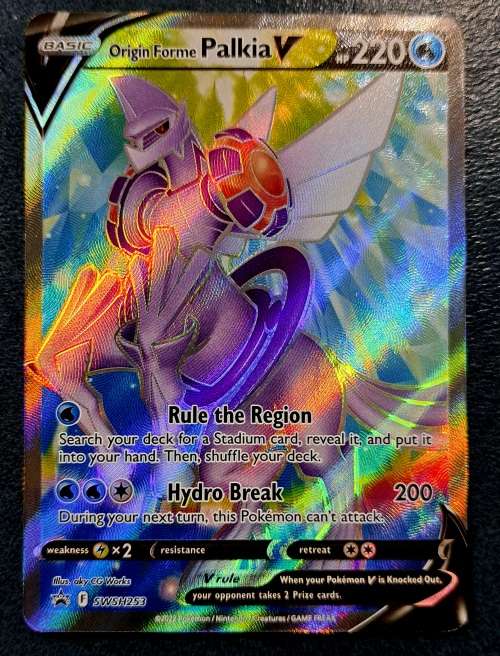 Pokemon Trading Cards - Origin Forme Palkia V - SWSH253 - Full Art Promo - NM