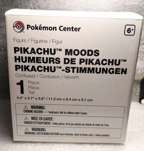Exclusive Pokemon Center - Pikachu Moods Statue 11 x 9 x 9cm