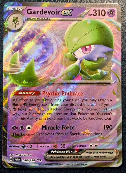 Pokemon Trading Cards - Gardevoir ex - 086/198 - Ultra Rare - Scarlet & Violet (Base Set) - NM