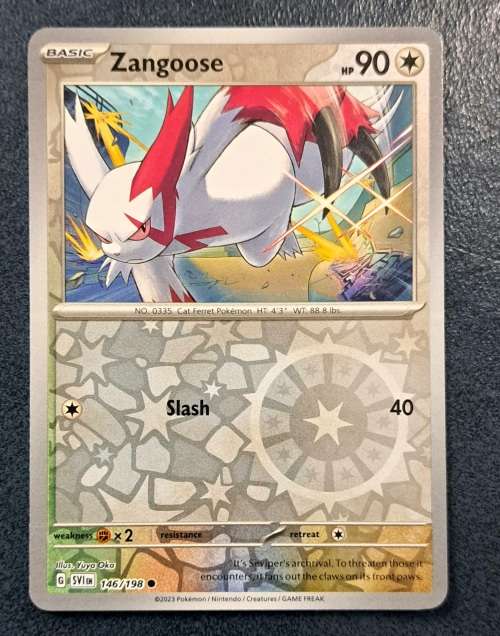 Pokemon Trading Cards - Zangoose - 146/198 - Reverse Holo - Scarlet & Violet - NM
