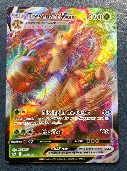 Pokemon Trading Cards - TCG -  Trevenant VMAX - 014/203 - Ultra Rare - Evolving Skies - NM