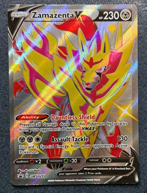Pokemon Trading Cards - Zamazenta V - SWSH293 - Shiny Promo - NM