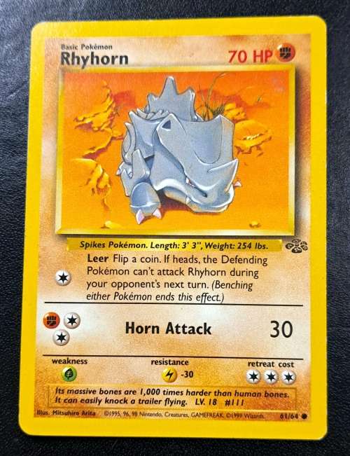 Pokemon Trading Cards - Primeape - 43/64 - 1999 Jungle Unlimited Singles - LP/NM