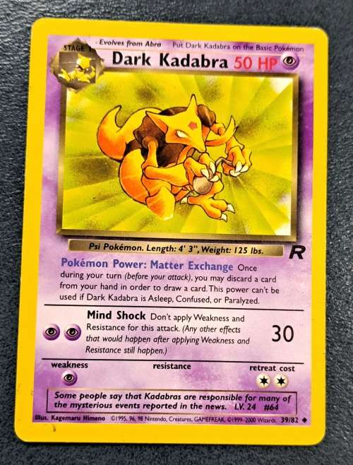 Pokemon Trading Cards - Drowzee - 54/82 - 2000 Team Rocket Unlimited - LP/NM