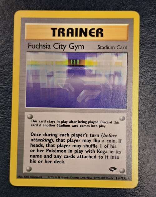 Pokemon Trading Cards - Fuchsia City Gym - 114/132 - 2000 Gym Heroes Unl - LP/NM