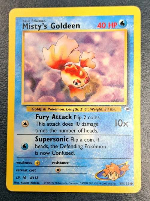 Pokemon Trading Cards - Misty`s Tentacool - 57/132 Gym Heroes Unl - LP/NM