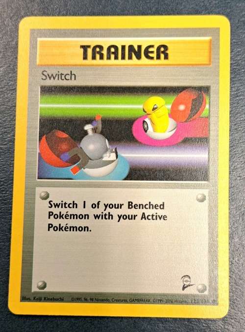 Pokemon Trading Cards - Switch - 123/130 - 2000 Base Set 2 Unl - LP/NM