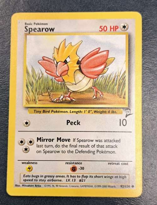 Pokemon Trading Cards - Jigglypuff - 77/130 - 2000 Base Set 2 Unl - LP/NM