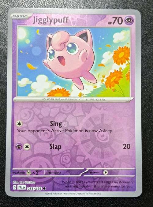 Pokemon Trading Cards - Jigglypuff - 083/193 - Reverse Holo - Paldea Evolved NM