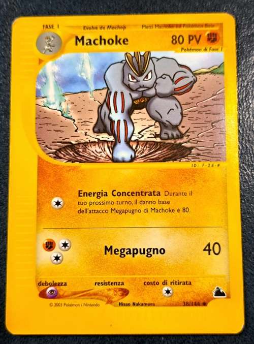 Pokemon Trading Cards -  Machoke - 38/144 - Skyridge Singles LP - SR Italian!