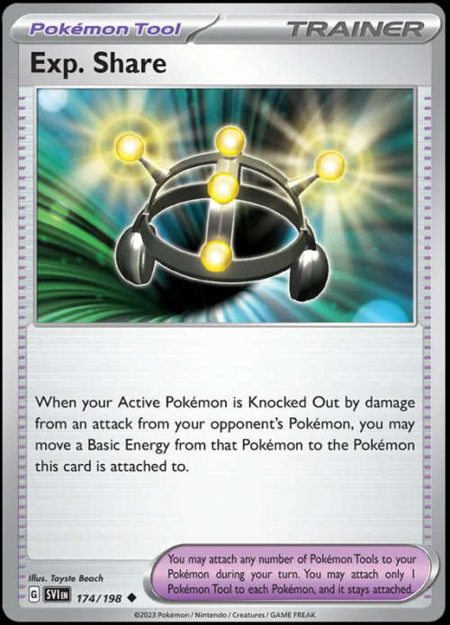 Pokemon Trading Cards - Exp. Share - 174/198 - Uncommon - Scarlet & Violet (Base Set) - NM