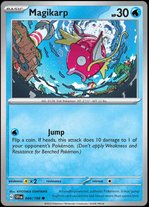 Pokemon Trading Cards - Magikarp - 044/198 - Common - Scarlet & Violet - NM