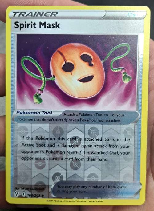 Pokemon Trading Cards - Spirit Mask - 160/203 - Reverse Holo - Evolving Skies - NM