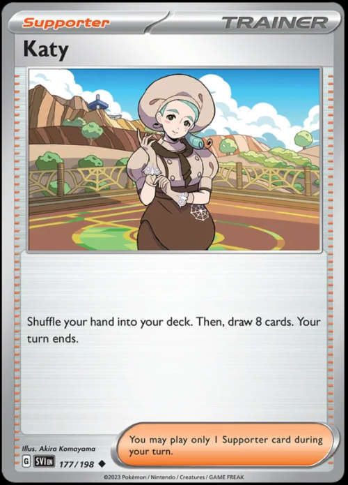 Pokemon Trading Cards - Katy - 177/198 - Scarlet & Violet Base Set - NM